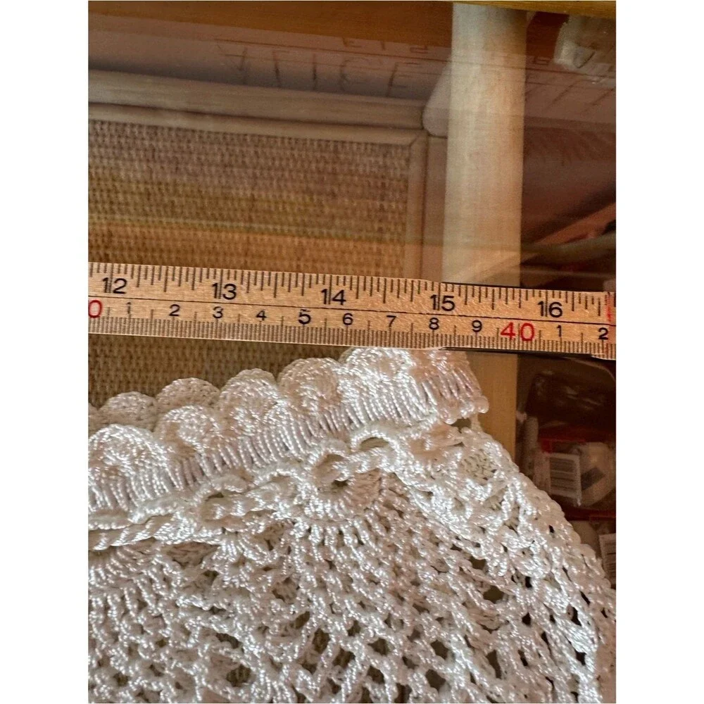 Frankies Bikinis Capri White Crochet Mini Skirt Cover Up NWT Medium